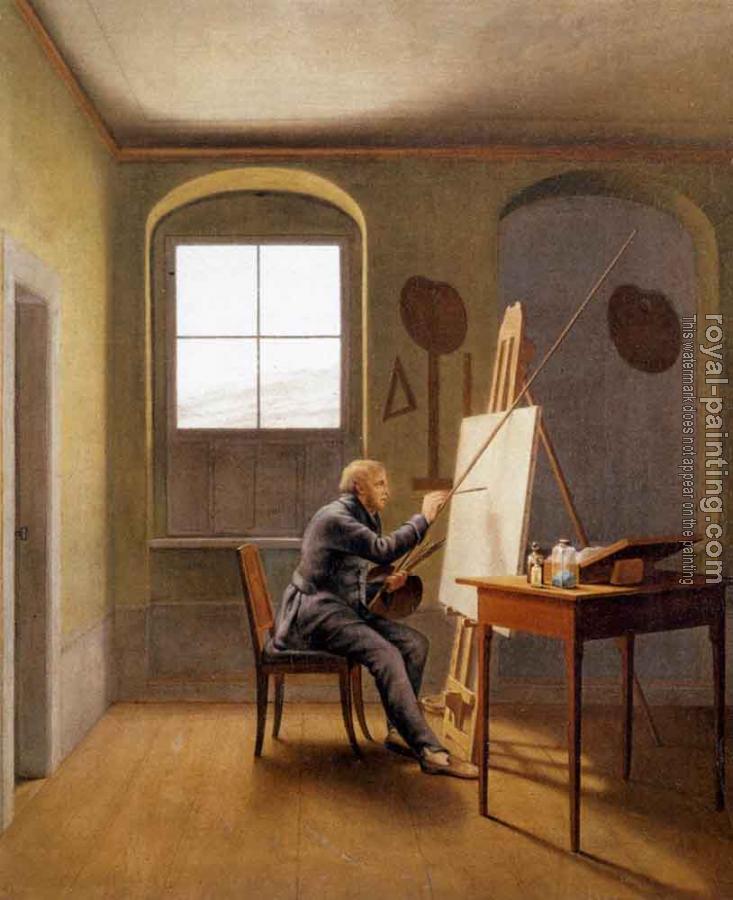 Georg Friedrich Kersting : Caspar David Friedrich In His Studio